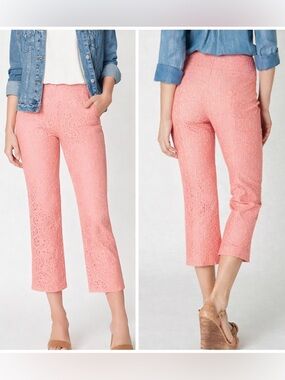 Anthropologie Corey Lynn Calter Youghal Cropped Lace Pants 8